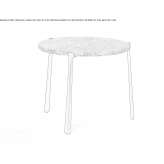 Round granite garden table Mullsjoe