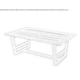 Rectangular garden table made of teak wood Soimi