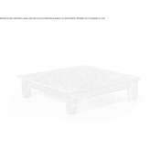 Low square garden table made of Carrara marble Tocopero