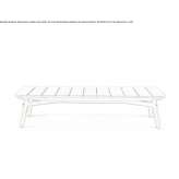 Rectangular garden table made of teak wood Pierz