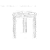 Round coffee table with a marble and cement top Algyo