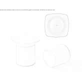 Taboret / stolik kawowy z polipropylenu Gland