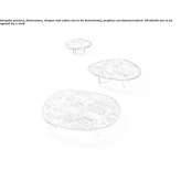 Low granite garden table Pluzine