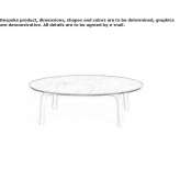 Round garden table Capena