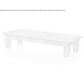 Garden table in reclaimed wood and marble Tocopero