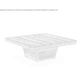 Square teak garden table Blace