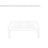 Square aluminum garden table Boinesti