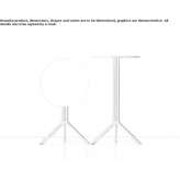 Składany okrągły stolik kawowy Lahishyn