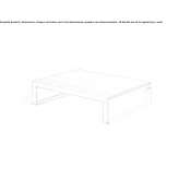 Garden table made of thermally lacquered aluminum Pamece