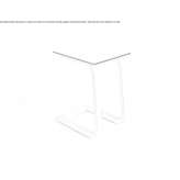 Rectangular aluminum garden table in a modern style Filotion