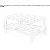 Wooden garden table with tray Plescuta
