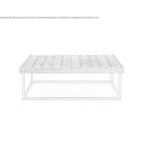 Square teak coffee table Panuaya
