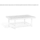 Rectangular garden table made of teak wood Koczala