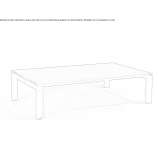 Low rectangular garden table Geilo