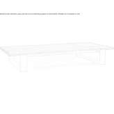 Rectangular garden table Kucuksu
