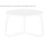 Round ceramic garden table Wingate