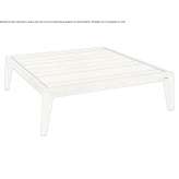 Low square coffee table made of teak Vinhais