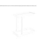 Rectangular garden table made of thermally lacquered aluminum Pamece