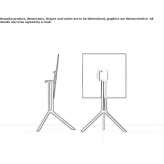 Folding square coffee table Lahishyn