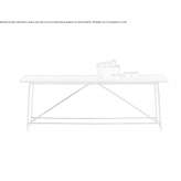 Rectangular stone coffee table Siran