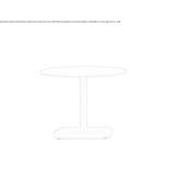 Round garden table Pardilho