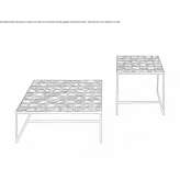 Low square coffee table Varbilau