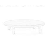 Low round coffee table Komarom