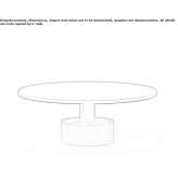 Niski aluminiowy stolik kawowy Mogeiro