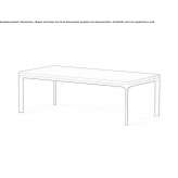 Low rectangular stone coffee table Boticas