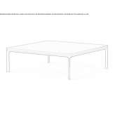 Low square stone coffee table Boticas