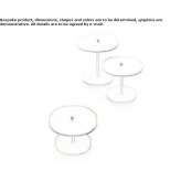 Okrągły aluminiowy stolik ogrodowy Braies