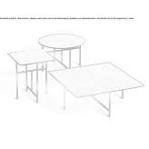 Garden table with a porcelain stoneware top Sihlea