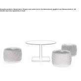 Round coffee table with height adjustment Methoni
