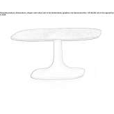 Square cement garden table Bariri