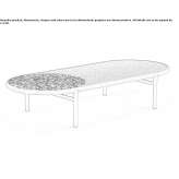 Niski aluminiowy stolik ogrodowy Erstfeld
