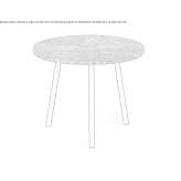 Low stone garden table Pavie