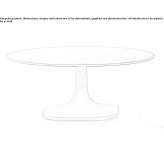 Round cement garden table Bariri