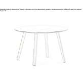 Round iroko coffee table Ponca
