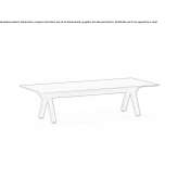 Rectangular coffee table Bronzolo