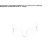 Low rectangular garden table Guardo