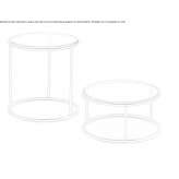 Round coffee table Obergum