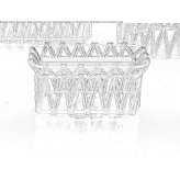 Rectangular ash garden table Levoca