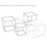 Square coffee table made of porcelain stoneware Terrace