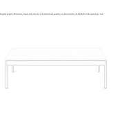 Prostokątny kamienny stolik ogrodowy Geetbets