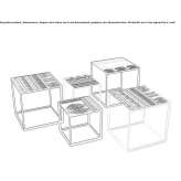Square garden table made of porcelain stoneware Trulben