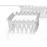 Square garden table made of Carrara marble Levoca