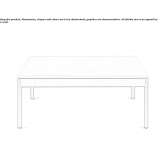 Square stone garden table Geetbets