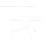 Low round coffee table made of steel Tyabb