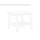 Square teak garden table Radovis