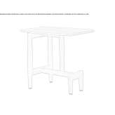 Teak side table Radovis